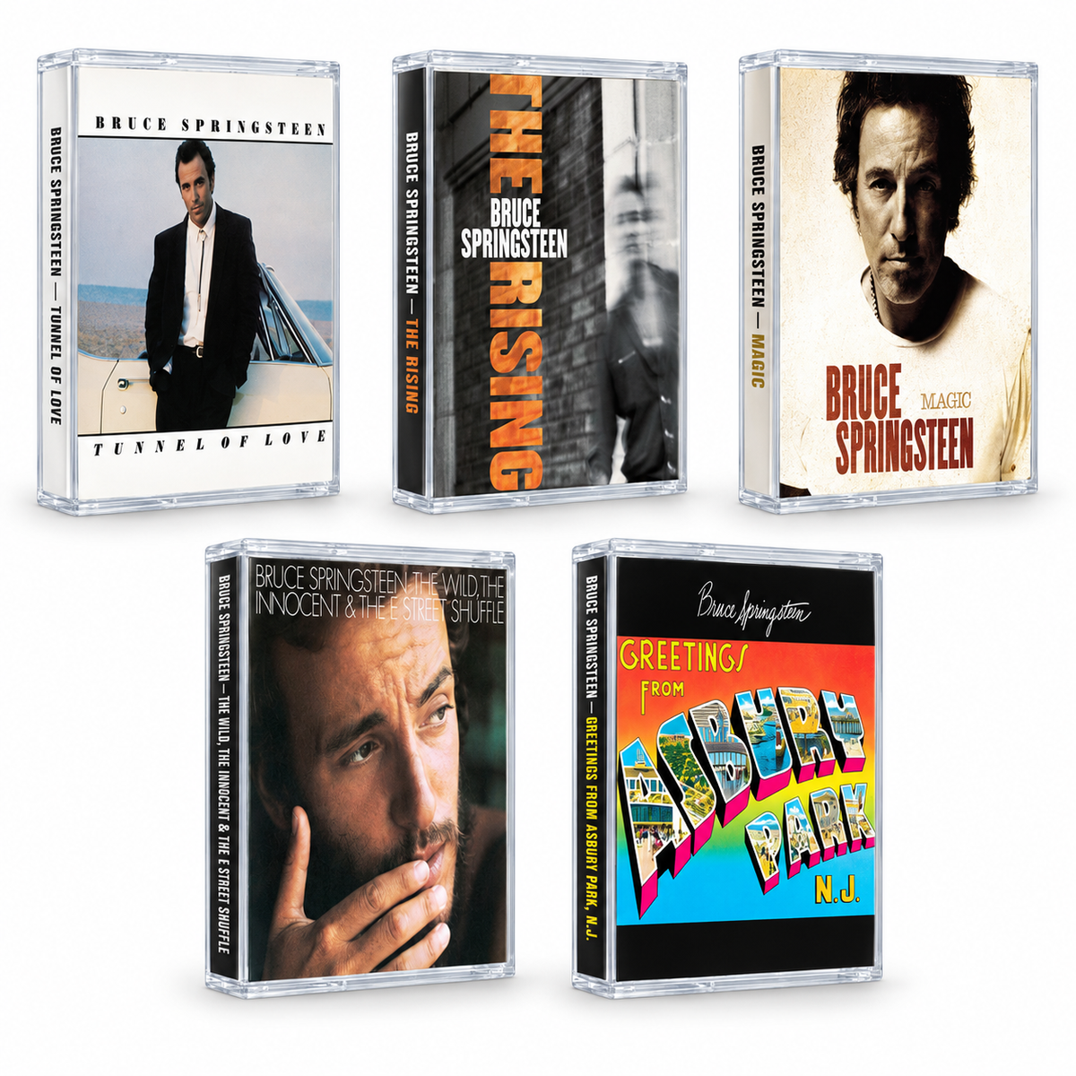 Bruce Springsteen Handmade Cassette Collection – Choose One Album or Complete 5-Tape Set