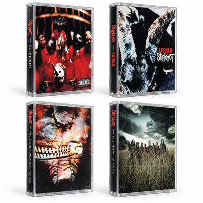 Slipknot Cassette Tape Collection – 4 Iconic Albums