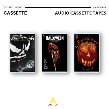 Halloween Cassette Tape Collection – Retro Hand-Recorded Mixtapes for Horror & Spooky Music Fans
