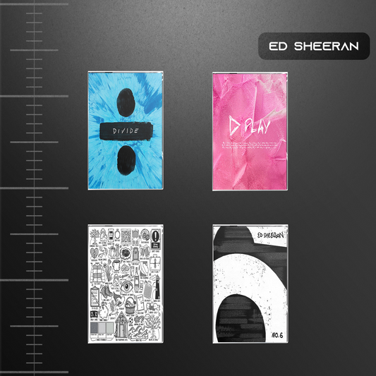 Ed Sheeran Cassette Collection – Divide, D Play, Subtract & No.6 Collaborations Project – Pop & Acoustic Mixtape Set