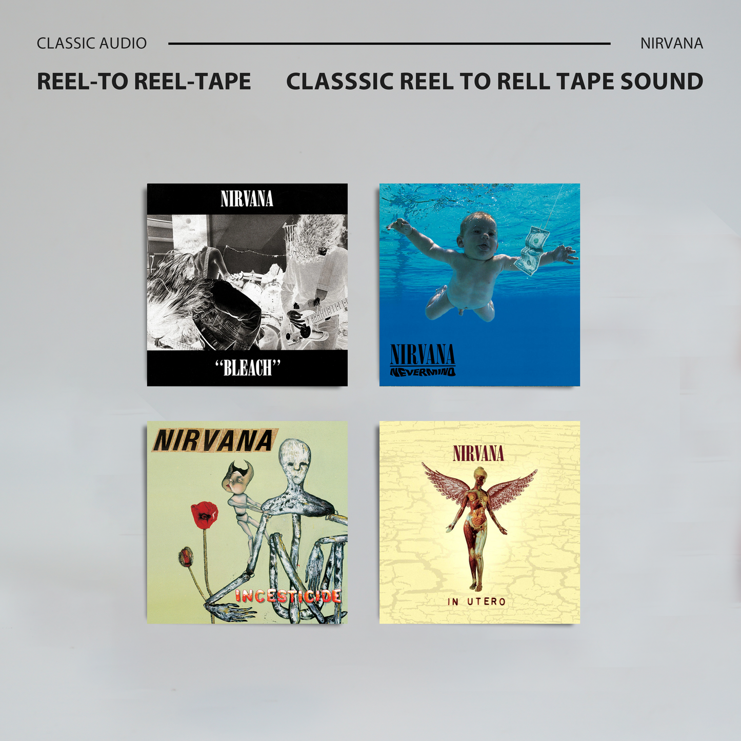 Nirvana Reel-to-Reel Tape Collection | Classic Analog Fanmade Edition