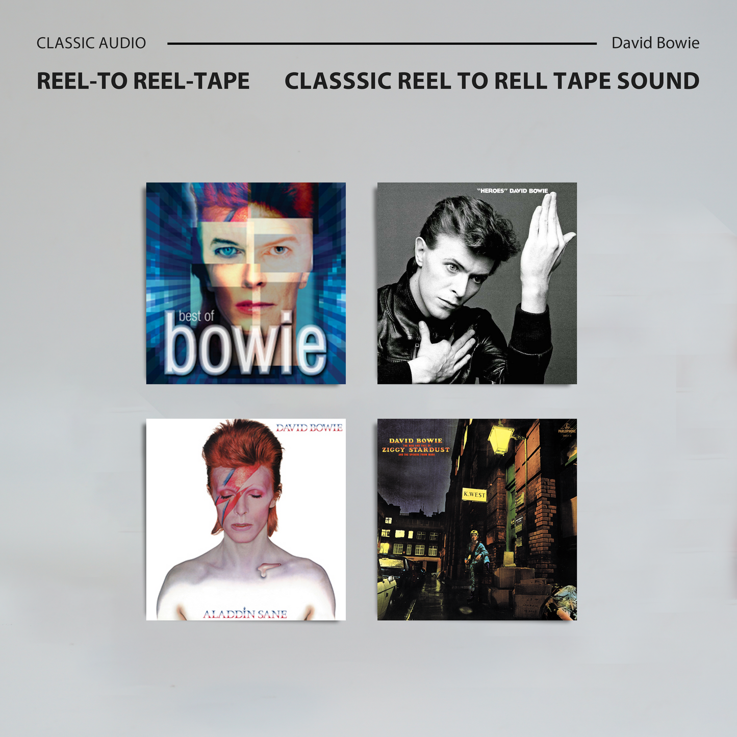 David Bowie Reel-to-Reel Tape Collection | Classic Analog Fanmade Edition for Collectors