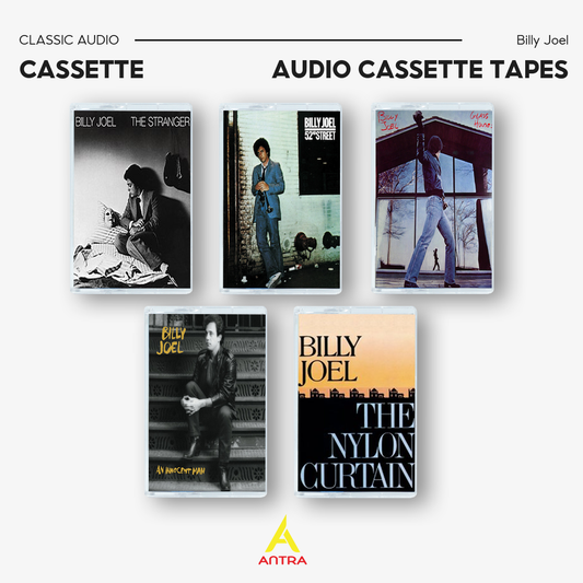 Billy Joel Retro Cassette Tape Collection – The Stranger, 52nd Street, Glass Houses, An Innocent Man, The Nylon Curtain – Vintage Mixtape for Collectors