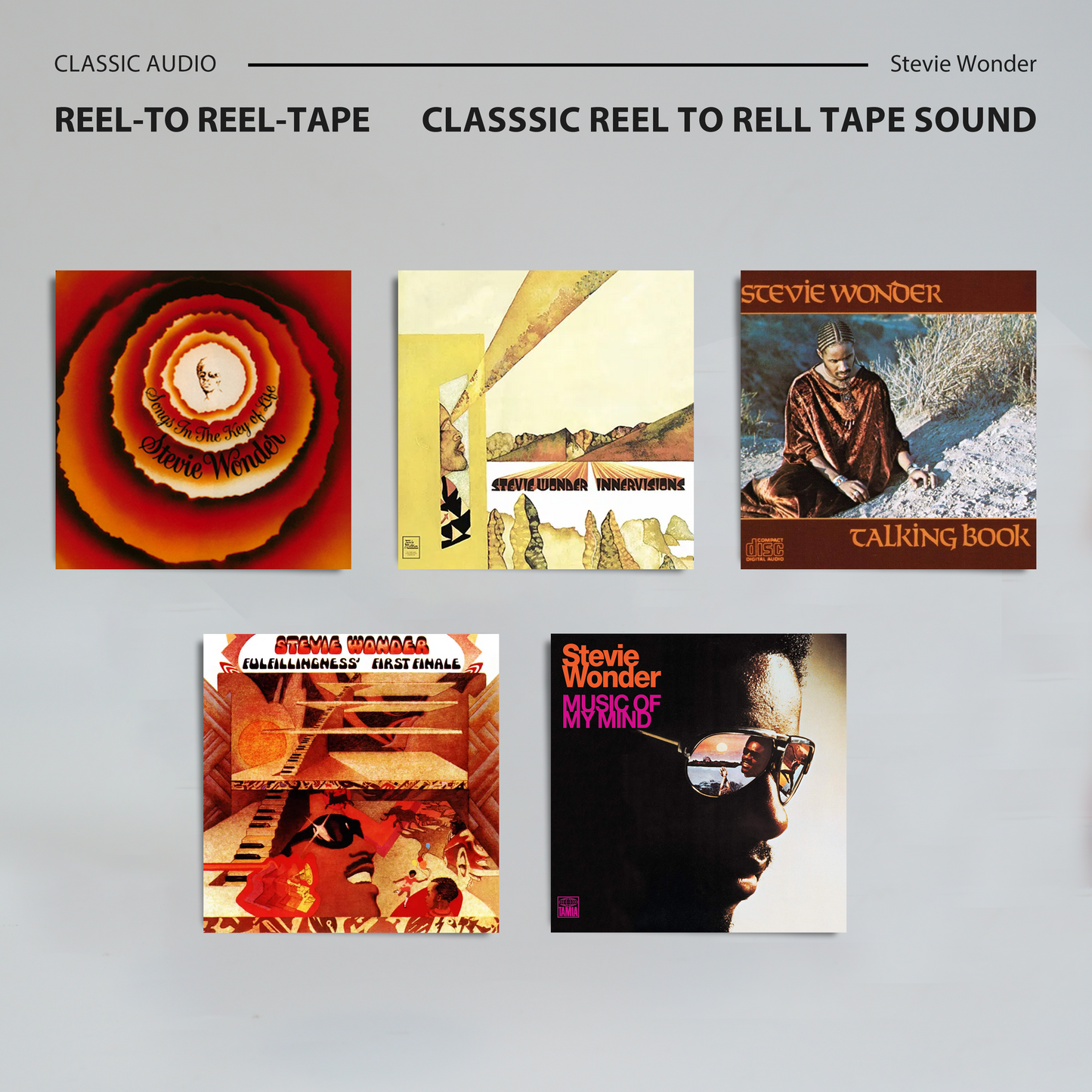 Stevie Wonder Reel-to-Reel Tape Collection | Classic Analog Fanmade Edition for Collectors