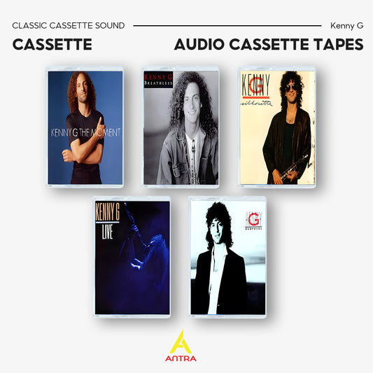 Kenny G Cassette Tape Collection – The Moment, Breathless, Silhouette, Live, Duotones – Vintage Jazz & Smooth Saxophone Classics