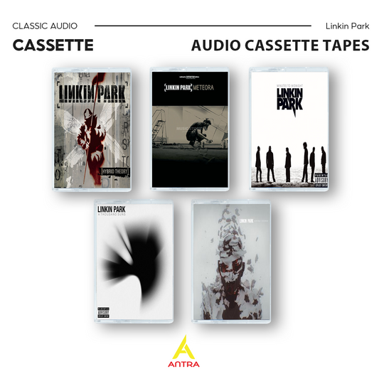 Linkin Park Retro Cassette Tape Collection – Hybrid Theory, Meteora, Minutes to Midnight, A Thousand Suns, Living Things – Vintage Mixtape for Collectors
