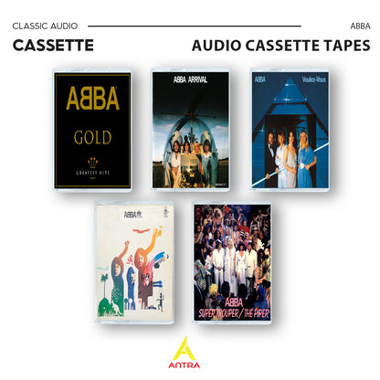 ABBA Cassette Tape Collection – Gold Greatest Hits, Arrival, Voulez-Vous, Self-Titled, Super Trouper/The Piper – Pop & Disco Classics