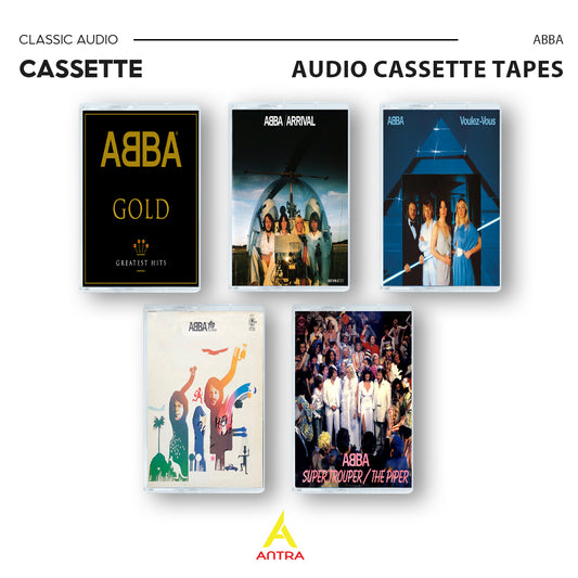 ABBA Cassette Tape Collection – Gold Greatest Hits, Arrival, Voulez-Vous, Self-Titled, Super Trouper/The Piper – Pop & Disco Classics