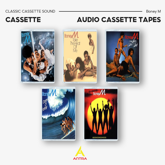 Boney M Vintage Cassette Tape Collection – Hand-Recorded Disco, Funk & Pop Mixtape Set