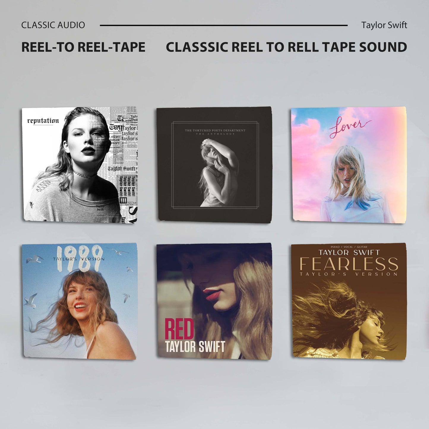 Taylor Swift Reel-to-Reel Tape Collection | Analog Fanmade Edition for Collectors