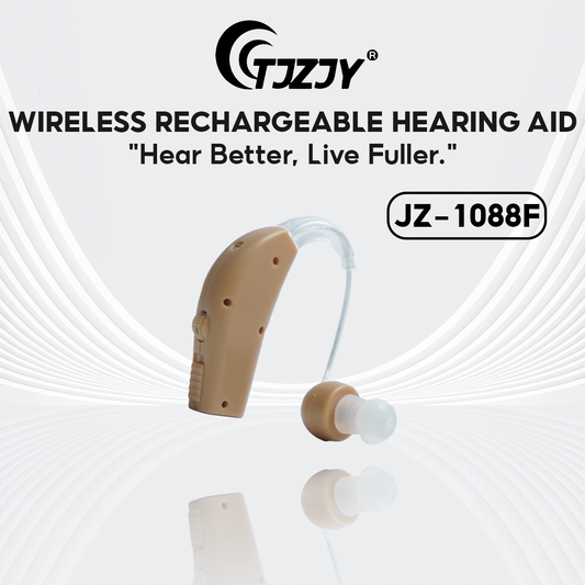 Hearing Aid, High-end Hearing Aid Headphones TJZJY 1088F Wireless Rechargeable For The Elderly, 12-Month Warranty
