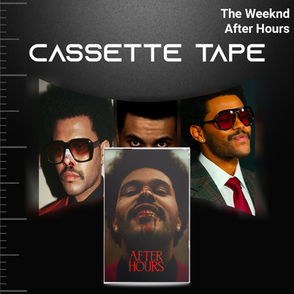 The Weeknd Retro Cassette Tape Collection – Starboy, Beauty Behind the Madness, After Hours, Dawn FM & Trilogy