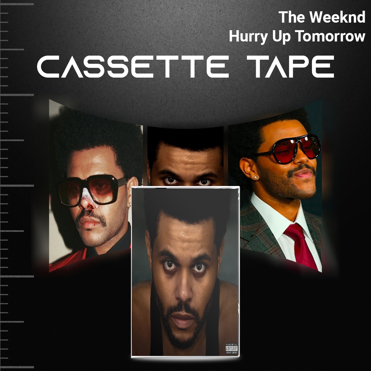 The Weeknd Retro Cassette Tape Collection – Starboy, Beauty Behind the Madness, After Hours, Dawn FM & Trilogy