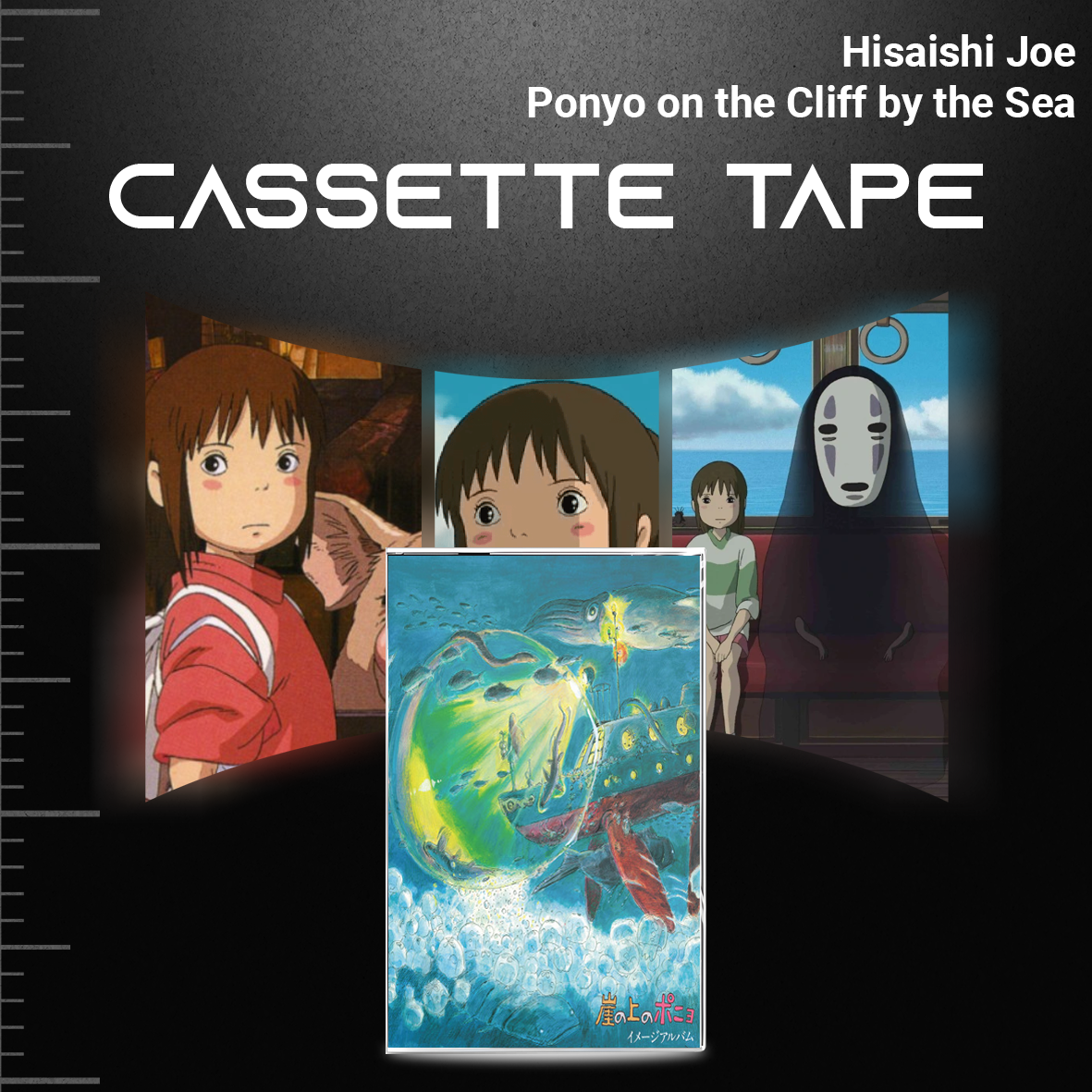 Joe Hisaishi Ghibli Studio  Cassette Collection – Vintage Soundtrack Mixtape | Hand-Recorded Analog Tapes
