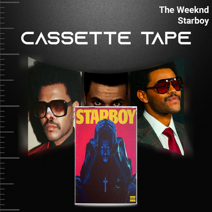 The Weeknd Retro Cassette Tape Collection – Starboy, Beauty Behind the Madness, After Hours, Dawn FM & Trilogy