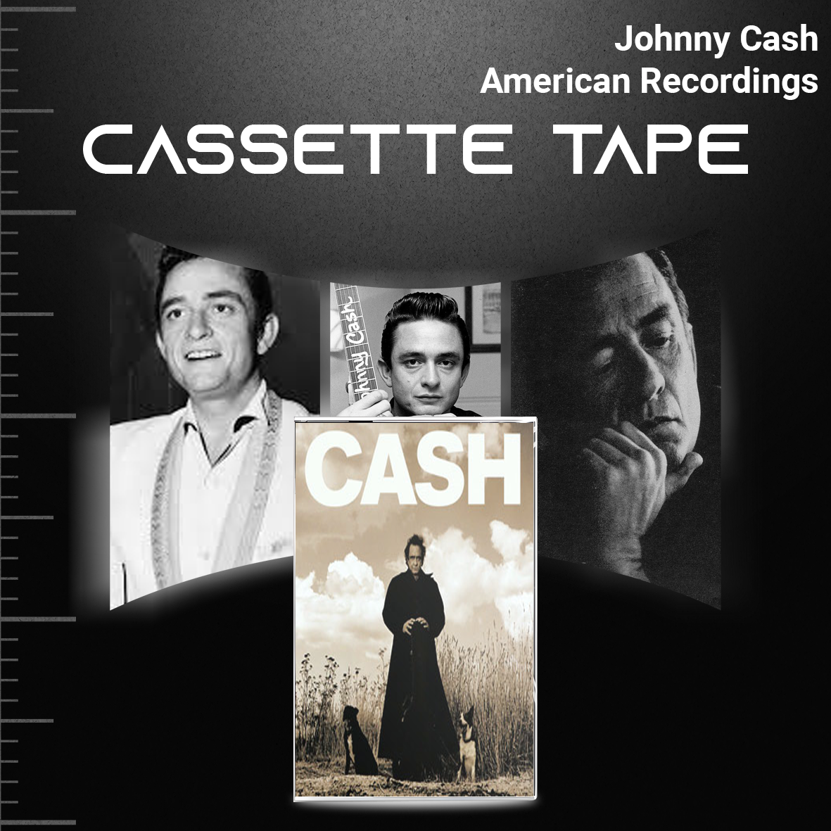 Johnny Cash Cassette Collection | Vintage Country & Folk Retro Mixtape Set