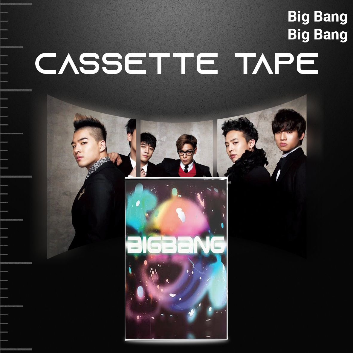 BigBang Cassette Tape Collection – Retro Hand-Recorded KPop Mixtapes for Collectors