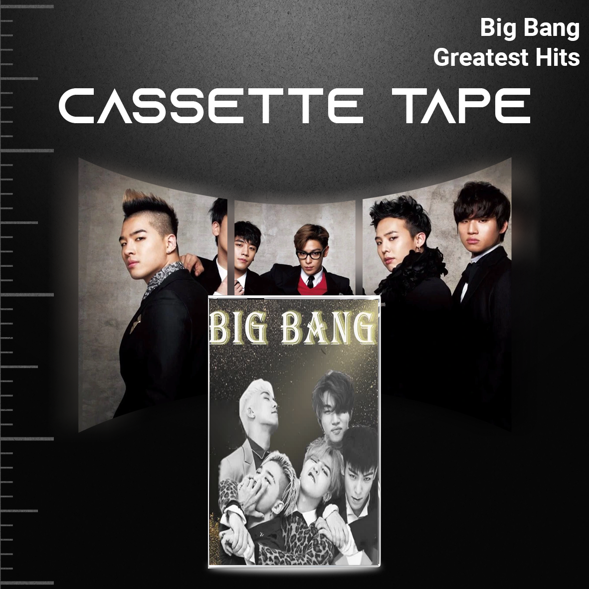 BigBang Cassette Tape Collection – Retro Hand-Recorded KPop Mixtapes for Collectors