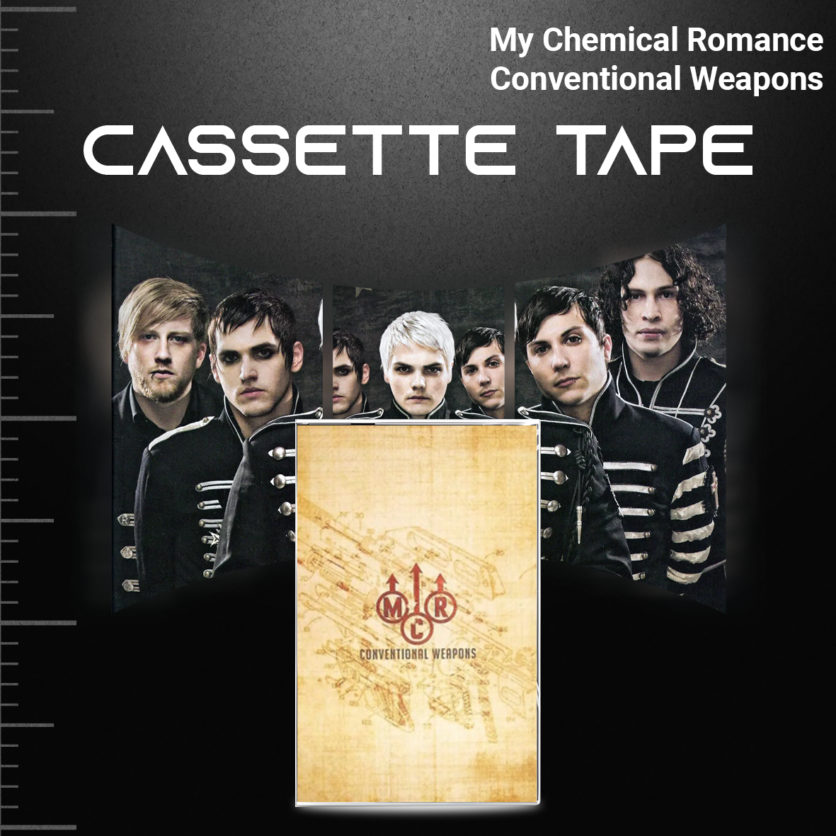 My Chemical Romance Cassette Tape Set – Retro Hand-Recorded Mixtapes for Emo & Alternative Rock Fans