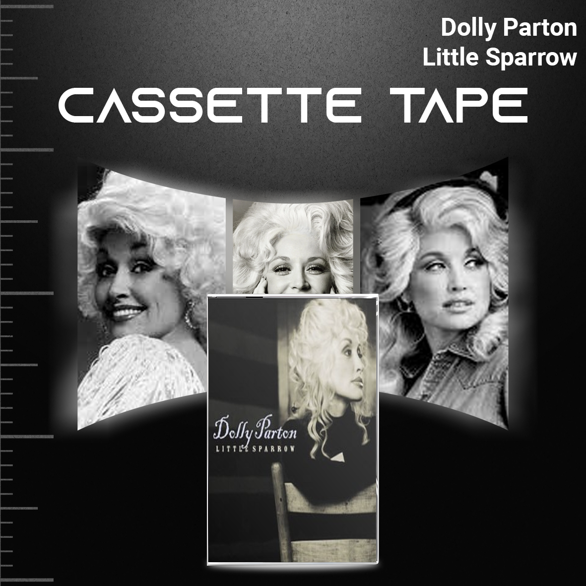 Dolly Parton Cassette Collection – Little Sparrow, Dumplin’ Soundtrack, Rockstar & Country Friends – Country Music Set