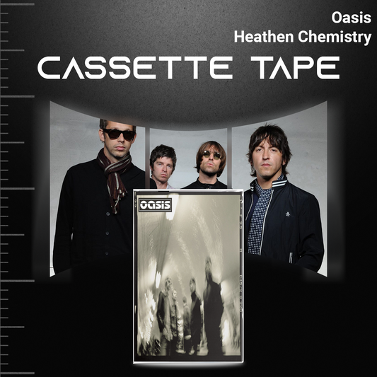 Oasis Retro Cassette Tape Collection – Heathen Chemistry, Don’t Believe the Truth, Dig Out Your Soul & The Masterplan