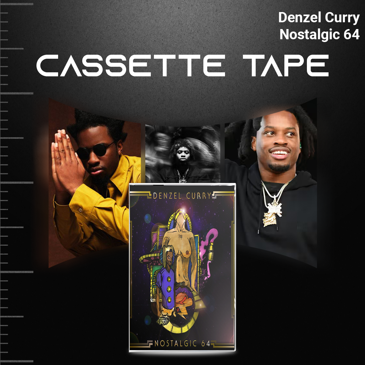 Denzel Curry Cassette Tape Collection – Melt My Eyez See Your Future, ZUU, Imperial & TA13OO – Hip Hop & Rap Set