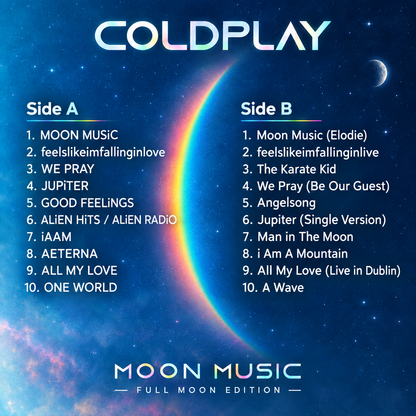 Coldplay Cassette Tape Collection – Parachutes, Viva La Vida, Moon Music & Music of the Spheres – Choose One or Complete Set