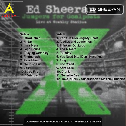 Ed Sheeran Cassette Collection – Equals, Tour Collection, 5 EPs & Jumpers for Goalposts – Pop & Acoustic Tape Set
