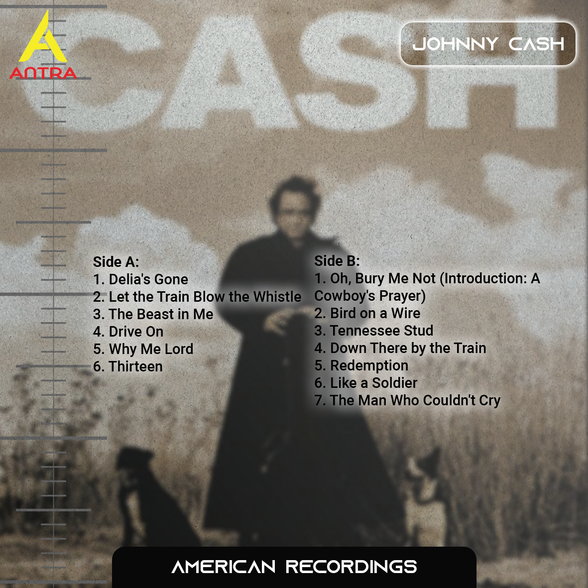 Johnny Cash Cassette Collection | Vintage Country & Folk Retro Mixtape Set