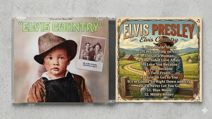 Elvis Presley – Elvis Country (I’m 10,000 Years Old) Fan-Made CD Edition | Country Rock Collector’s CD | Exclusive Custom Disc Release