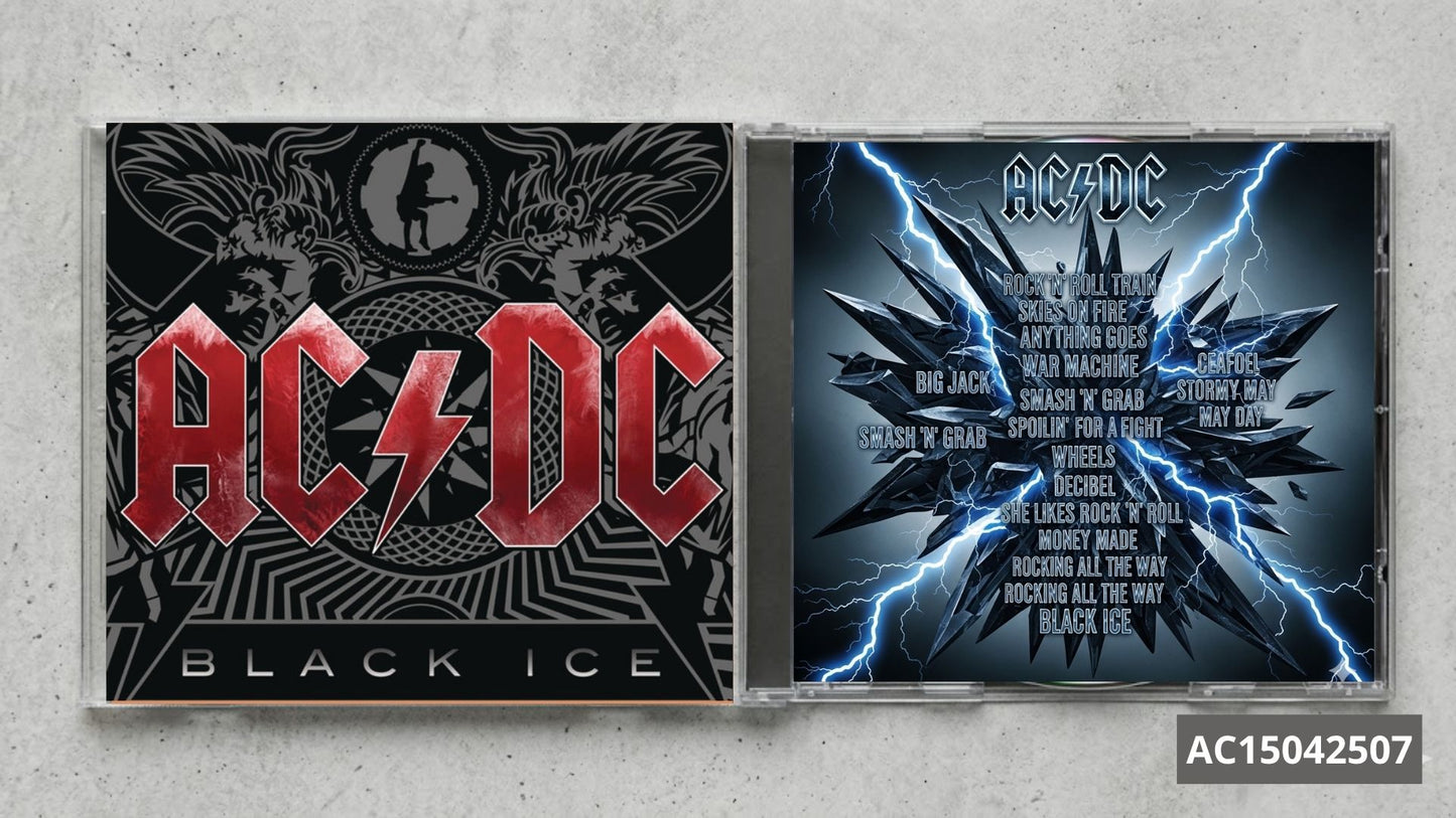 AC/DC – Black Ice FanMade CD | Hard Rock Classic | Custom Collectible Disc | Vintage Style Music Gift
