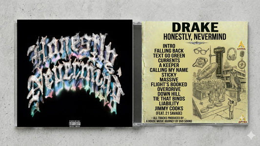 Drake – Honestly, Nevermind Fan-Made CD Edition | Dance & House Inspired Collector’s CD | Custom Album Release