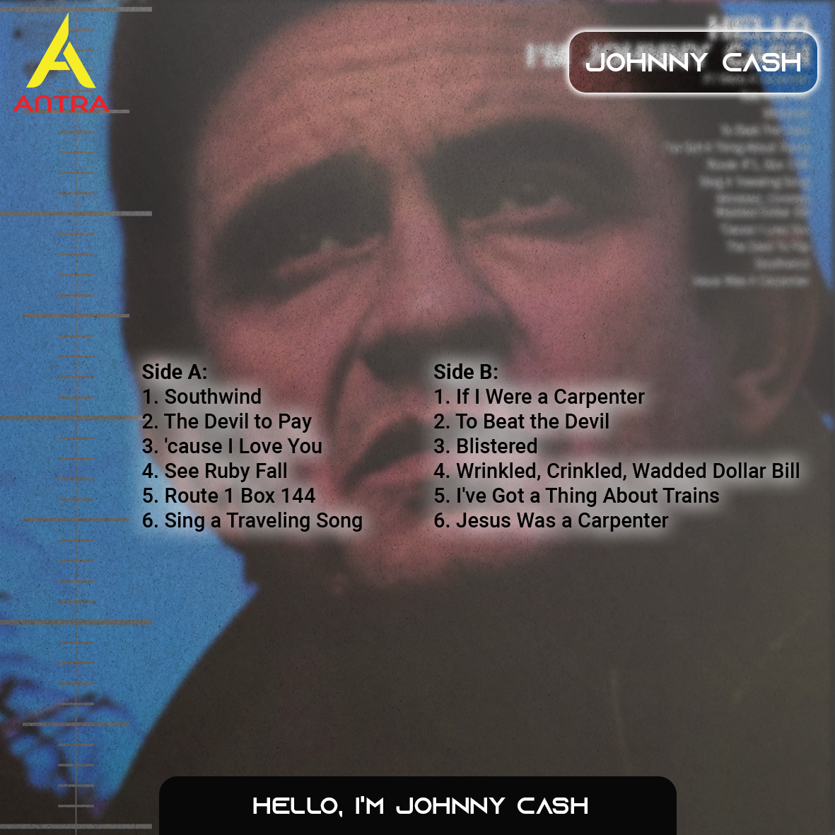 Johnny Cash Cassette Collection | Vintage Country & Folk Retro Mixtape Set