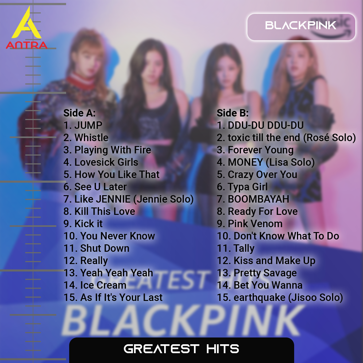 BLACKPINK Cassette Tape Collection – Retro Hand-Recorded KPop Mixtapes for Collectors & Fans