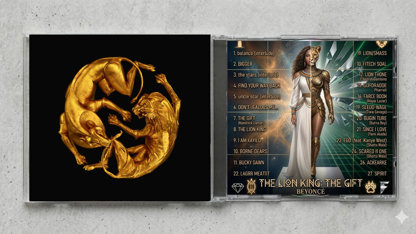 Beyoncé – The Lion King The Gift FanMade CD Edition | Afrobeats R&B Collector’s Edition | Exclusive Custom CD Release