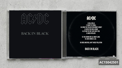 AC/DC – Back in Black | FanMade CD Edition | Classic Rock Collectible