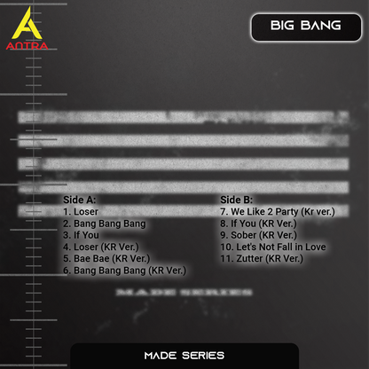 BigBang Cassette Tape Collection – Retro Hand-Recorded KPop Mixtapes for Collectors