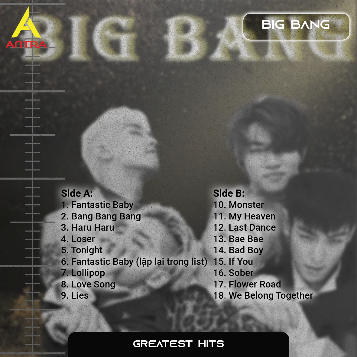 BigBang Cassette Tape Collection – Retro Hand-Recorded KPop Mixtapes for Collectors