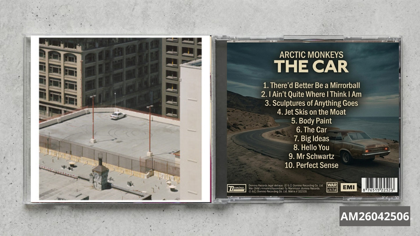 Arctic Monkeys – The Car FanMade CD | Indie Art Rock | Custom Collectible Disc | Cinematic Sound