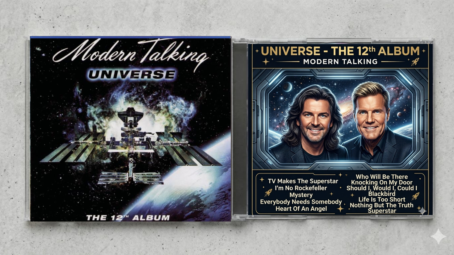 Modern Talking – Universe Fan-Made CD Edition | Euro Pop Collector’s CD | Exclusive Custom Disc Release