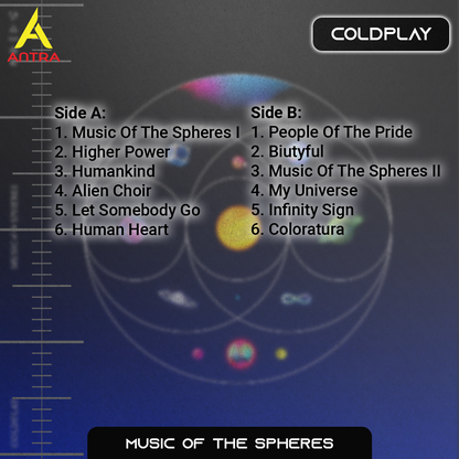 Coldplay Cassette Tape Collection – Music of the Spheres, Viva La Vida, Parachutes & Everyday Life – Alternative Rock Mixtape Set