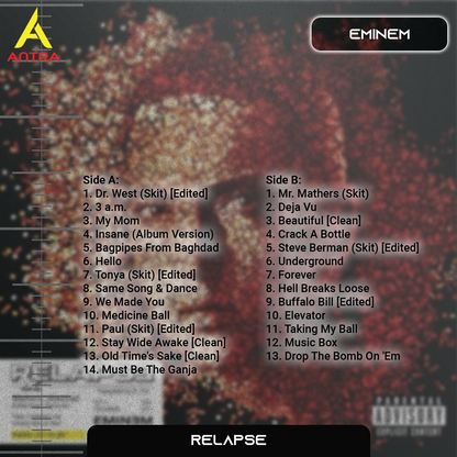 Eminem Retro Cassette Collection – Infinite, Relapse, Kamikaze & The Shady Project – Hip Hop Mixtape Set