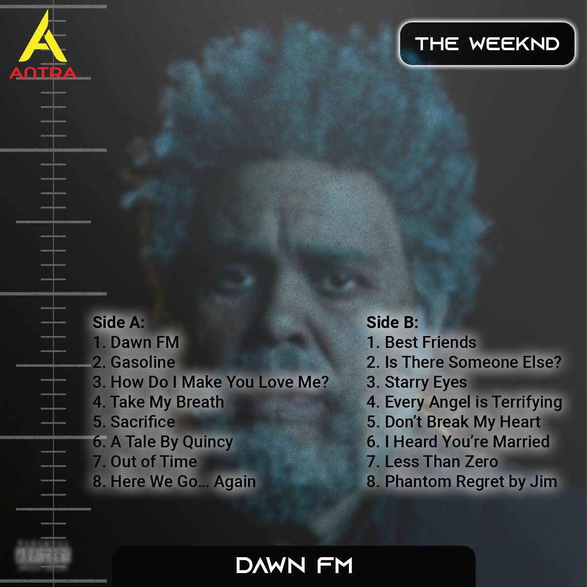 The Weeknd Retro Cassette Tape Collection – Starboy, Beauty Behind the Madness, After Hours, Dawn FM & Trilogy