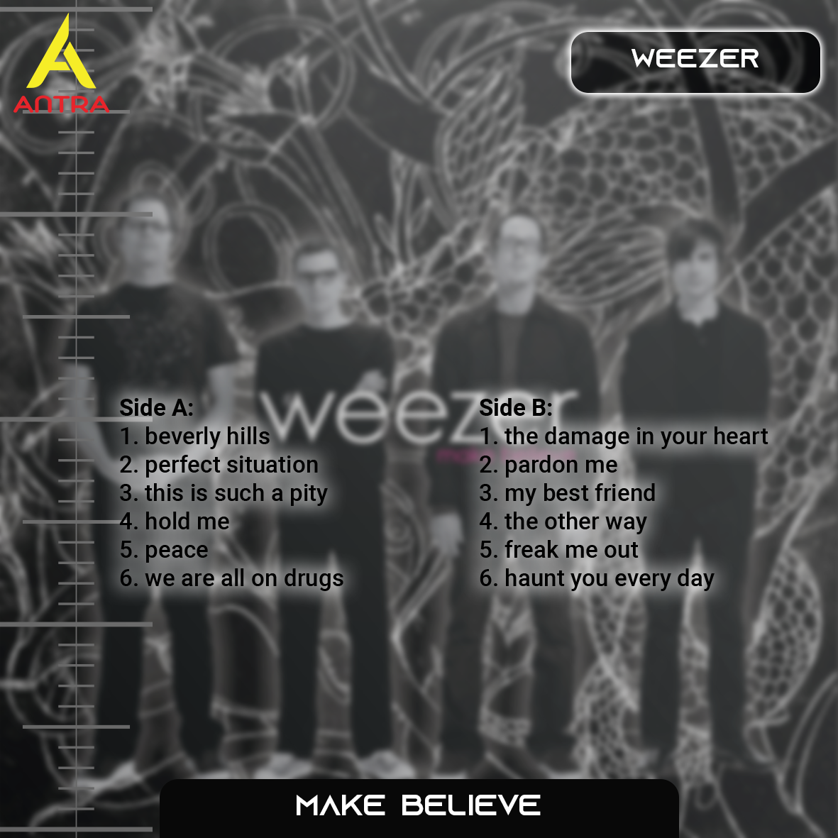 Weezer Cassette Tape Collection – Retro Hand-Recorded Alternative Rock Mixtapes for Collectors & Indie Fans