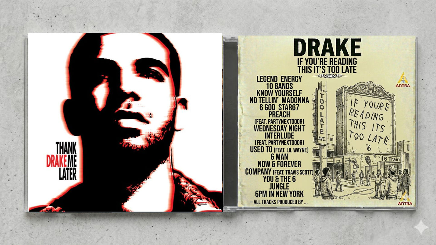 Drake – Thank Me Later Fan-Made CD Edition | Debut Album Collector’s Hip-Hop CD | Custom Album Release