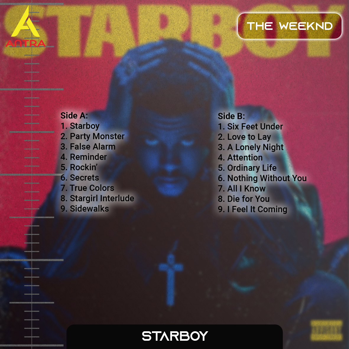 The Weeknd Retro Cassette Tape Collection – Starboy, Beauty Behind the Madness, After Hours, Dawn FM & Trilogy