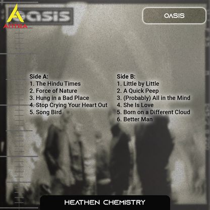 Oasis Retro Cassette Tape Collection – Heathen Chemistry, Don’t Believe the Truth, Dig Out Your Soul & The Masterplan