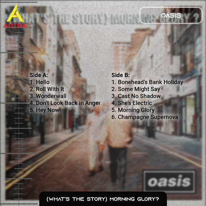 Oasis Vintage Cassette Tape Collection – Definitely Maybe, Morning Glory, Be Here Now & Standing on the Shoulder of Giants