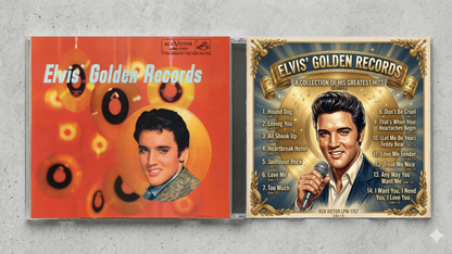 Elvis Presley – Elvis’ Golden Records Fan-Made CD Edition | Greatest Hits Collector’s CD | Exclusive Custom Disc Release