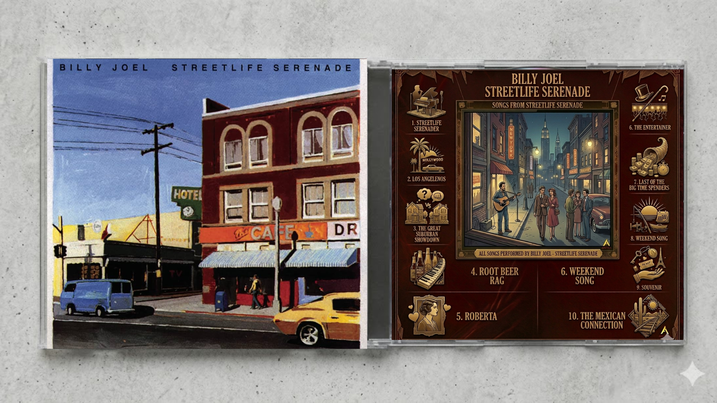 Billy Joel – Streetlife Serenade | Fan-Made CD Edition | Early Career Soft Rock Classic